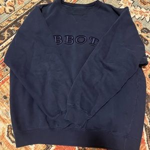CYRK Abbott Embroidered Navy Blue Crew Neck M